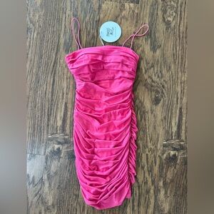 NWT Princess Polly Tara Mini Dress Hot Pink HOCO - 2